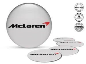 McLaren Ruota Badges Stile Adesivi Epossidici Top